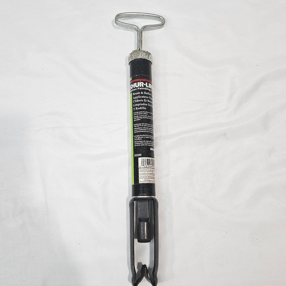 Shur-Line 05200 Brush and Roller Cleaner Tool Steel Manual Spinner Black Silver